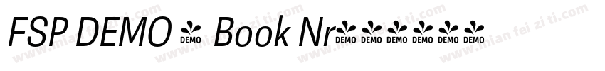 FSP DEMO - Book Nr字体转换